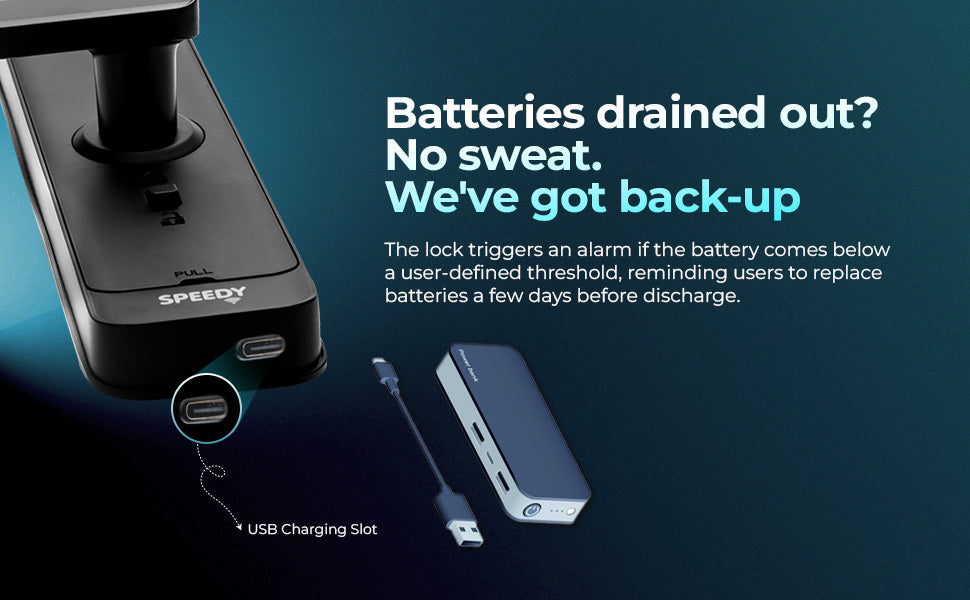 Speedy Door Locks Charging Slots