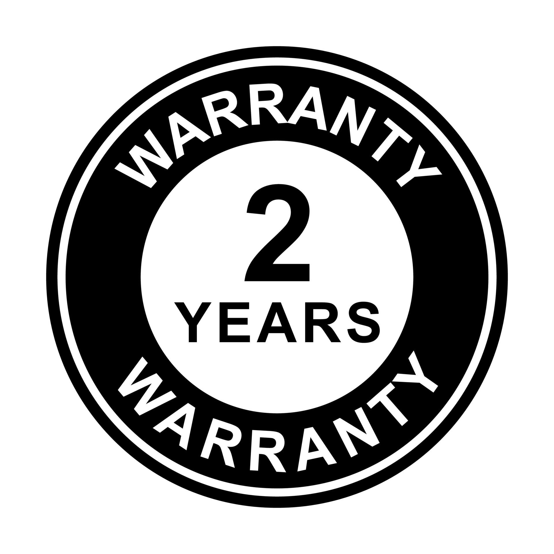 2 years warranty
