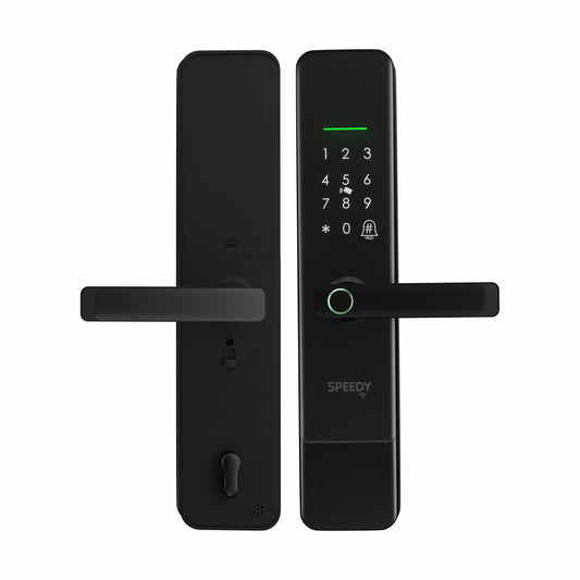 ATOM 11 Smart Wi-Fi Door Lock with Mobile App, Fingerprint, OTP, PIN, RFID Card & Manual Key | Free Installation | Door Thickness: 35-80 mm