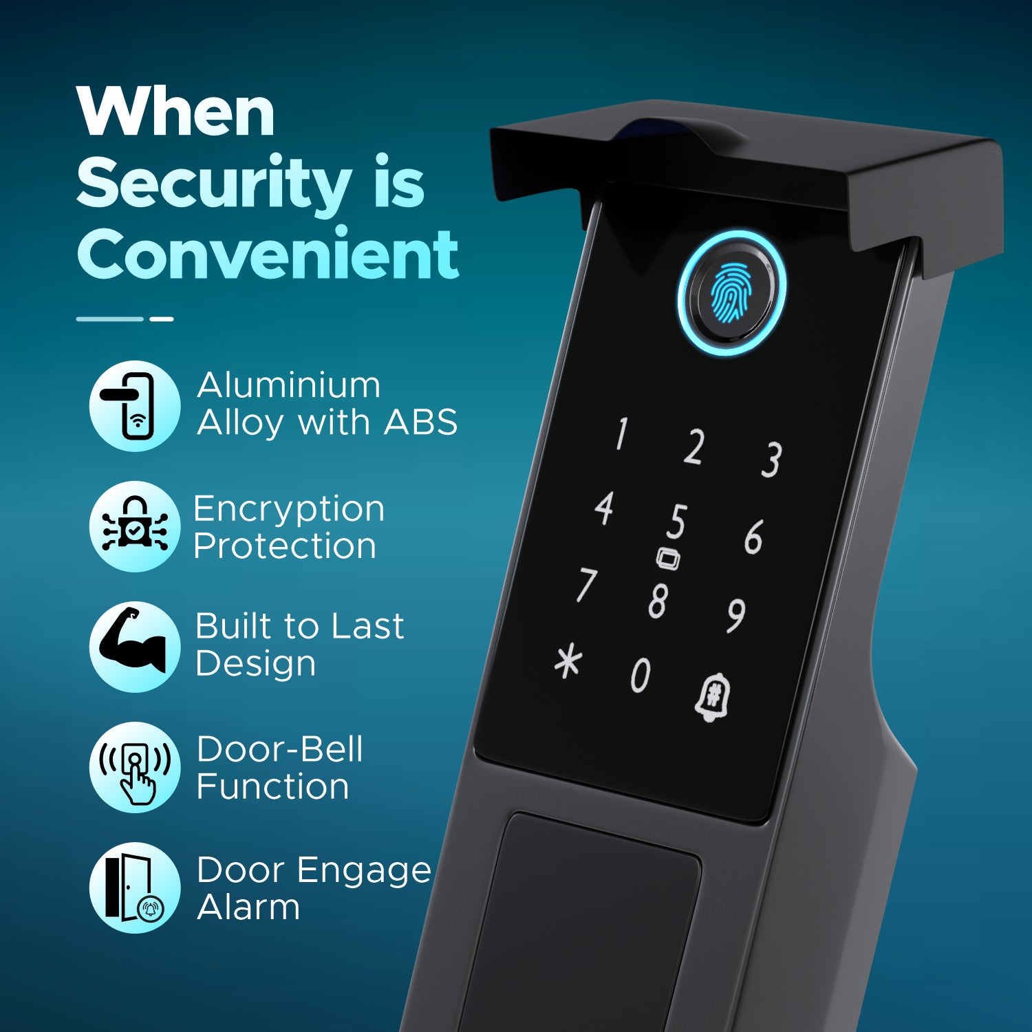 Wi-Fi Rim Lock for Internal Doors